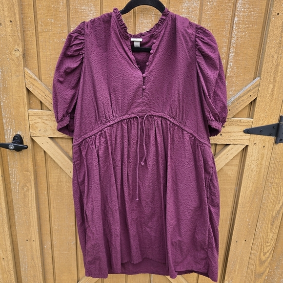 Elegant Purple Women's Dress - Picture 1 of 3
